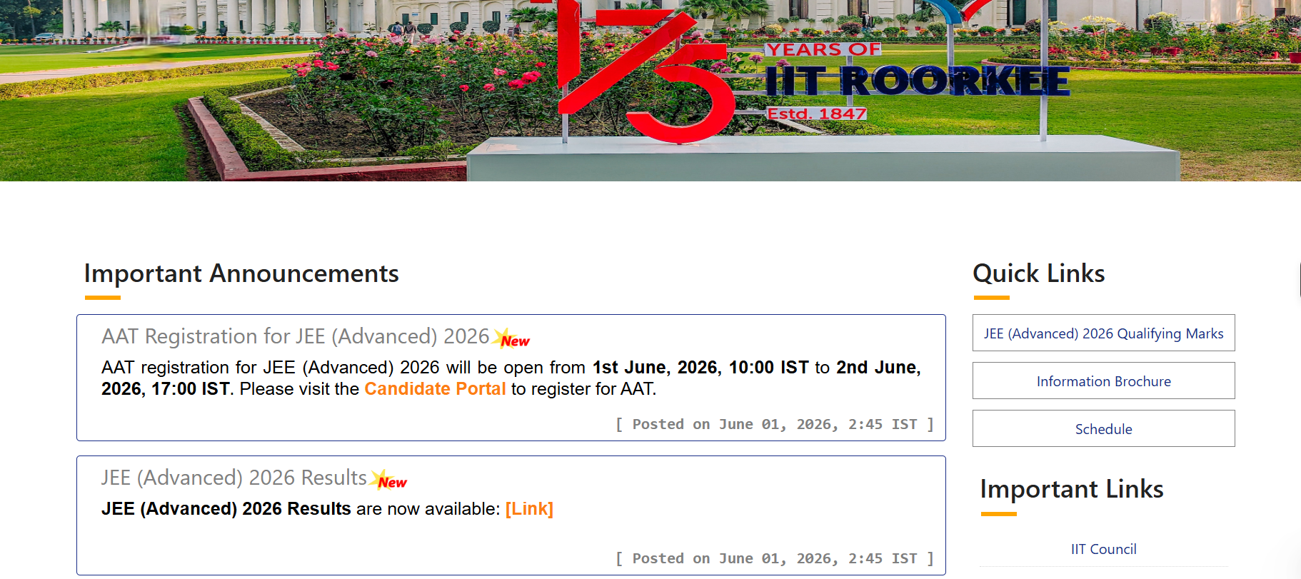 JEE Advanced 2026 Results Declared: Shubham Kumar Tops with AIR 1, IIT Delhi Zone Sweeps Top 3