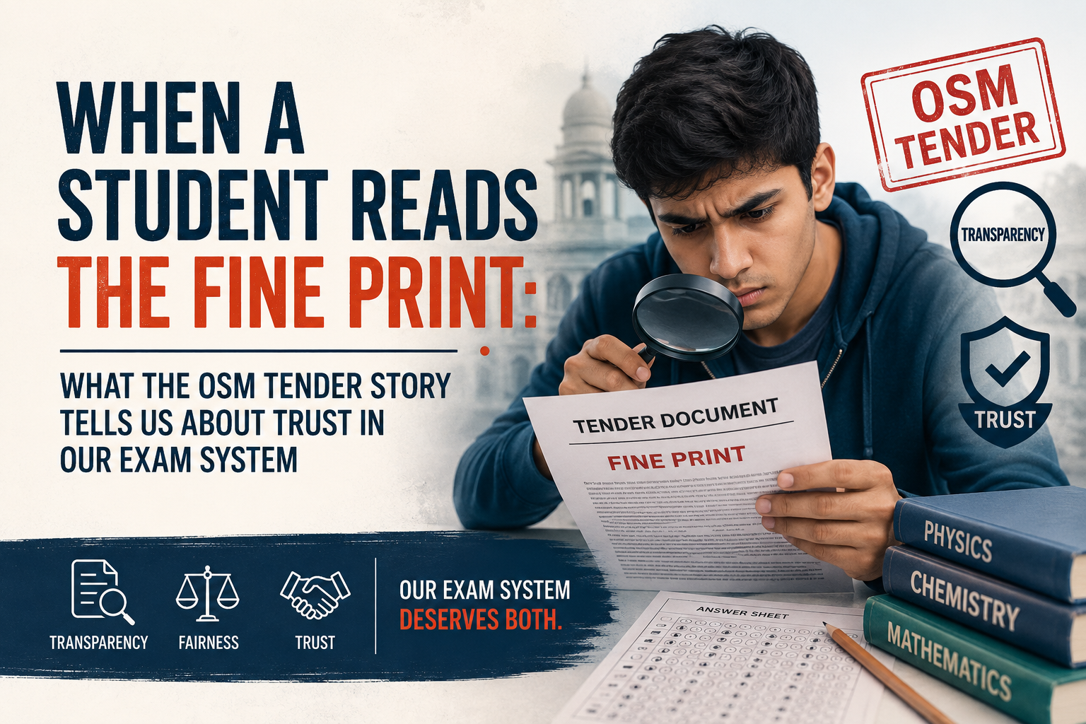 When a Student Reads the Fine Print: What the OSM Tender Story Tells Us About Trust in Our Exam System